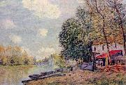 Alfred Sisley Der Loing in Moret oil on canvas